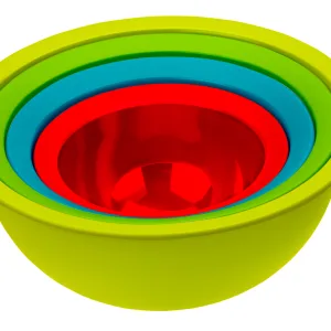 Zestaw misek kuchennych z cedzakiem CARUBA MIX - Zielony