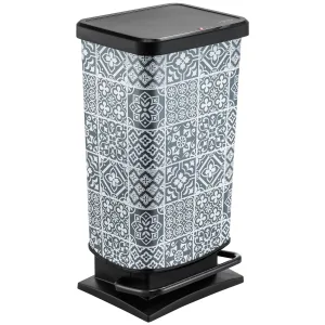 Kosz na śmieci z pedałem PASO 40 L - Mozaika